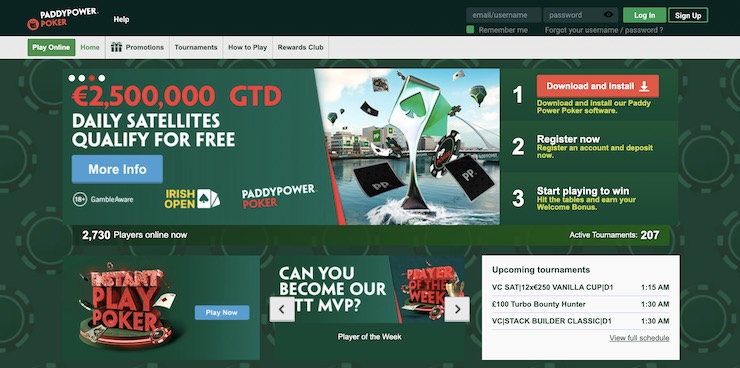 Paddy Power is any easy to use casino site that is not on GamStop