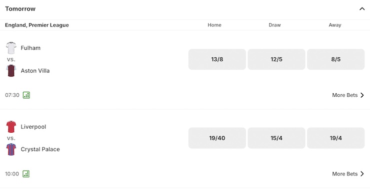 Sports Betting Markets UK